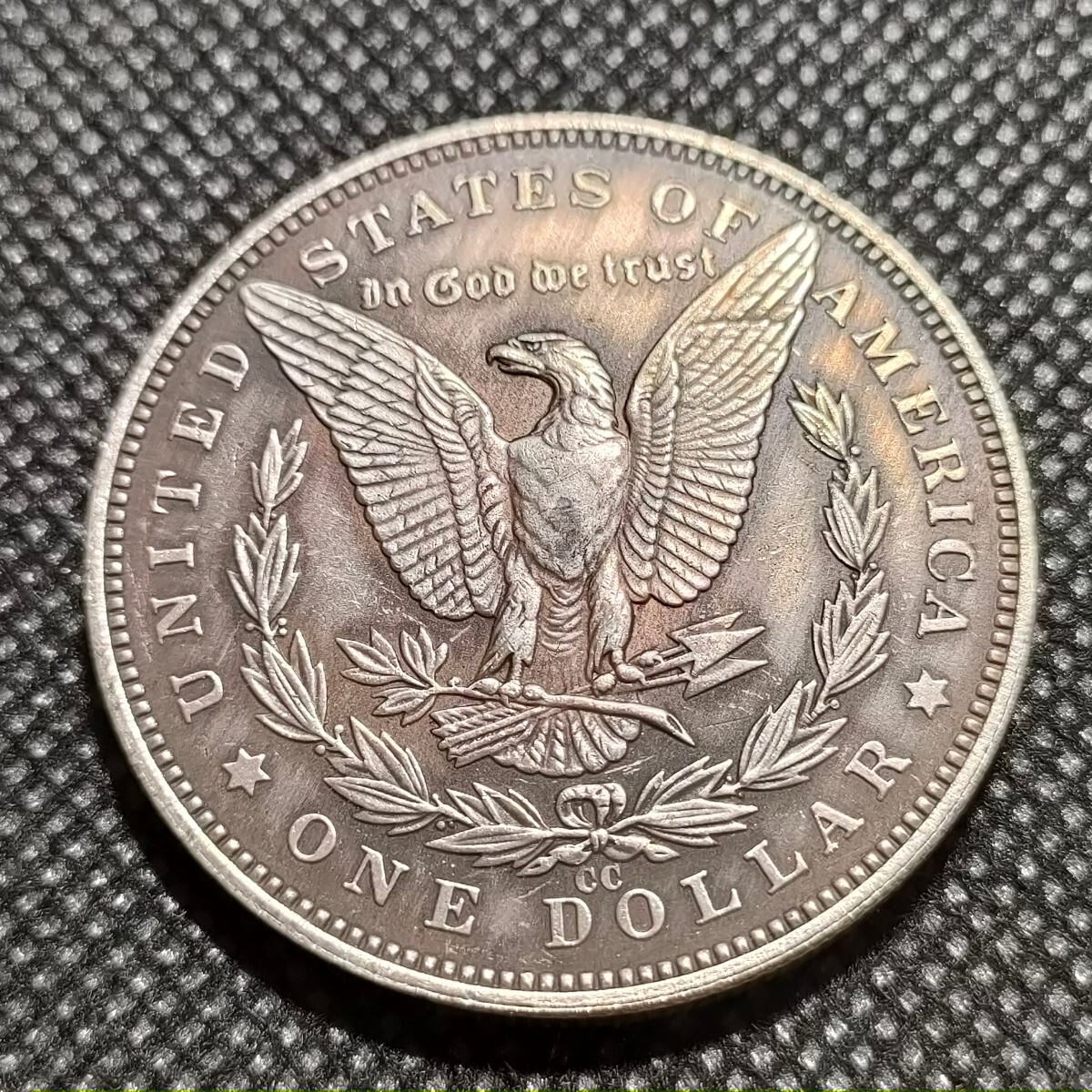 5726 アメリカ古銭 ルンペン 約38mm イーグル チャレンジコイン ゴルフマーカー コイン アンティーク ホーボーの画像2