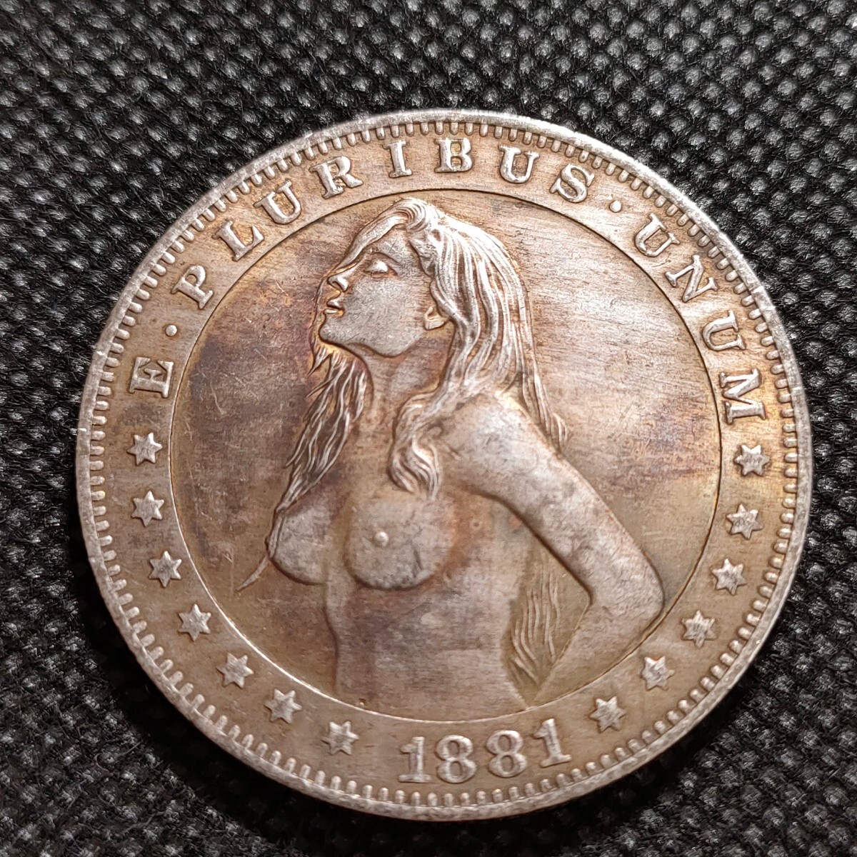6005 アメリカ古銭 ルンペン 約38mm イーグル チャレンジコイン コイン アンティーク ホーボーの画像1