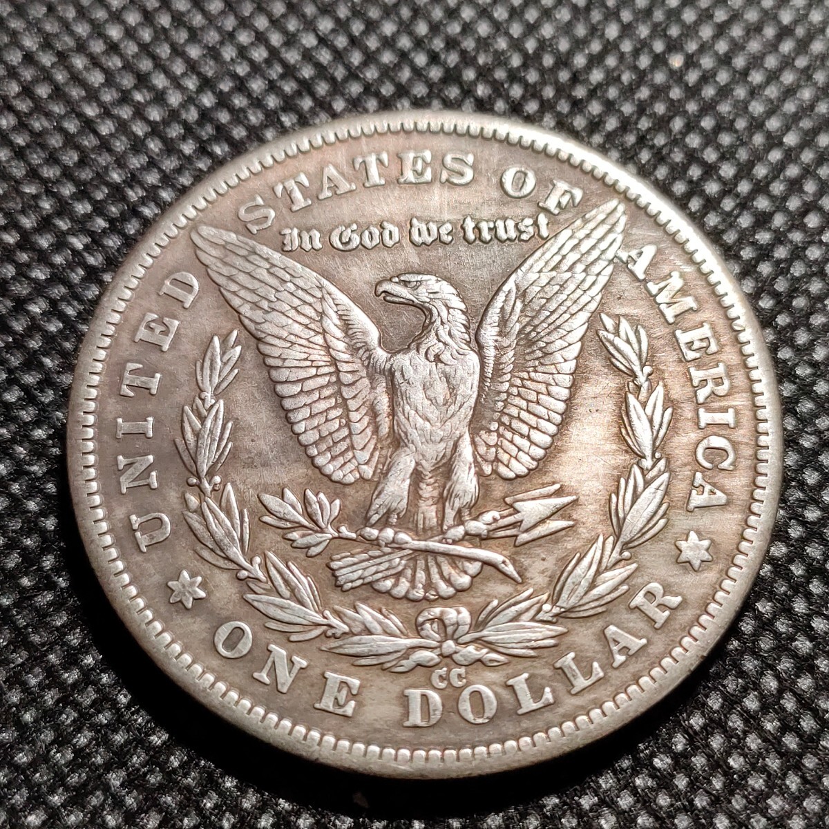 6018 アメリカ古銭 ルンペン 約38mm イーグル チャレンジコイン コイン アンティーク ホーボーの画像2