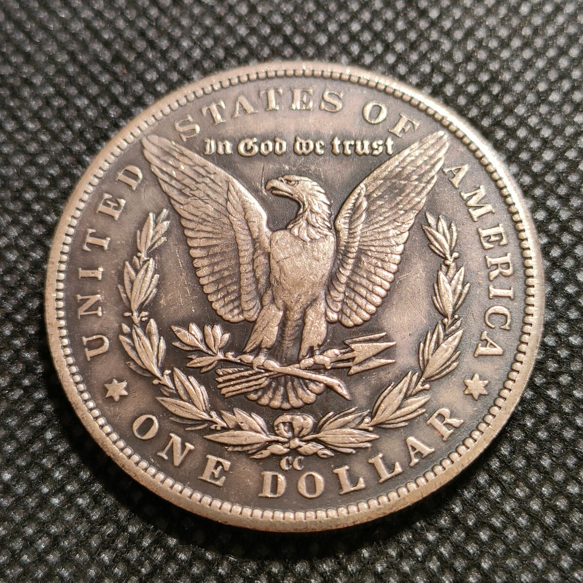 6623 アメリカ古銭 ルンペン 約38mm イーグル チャレンジコイン ゴルフマーカー コイン アンティーク ホーボーの画像2