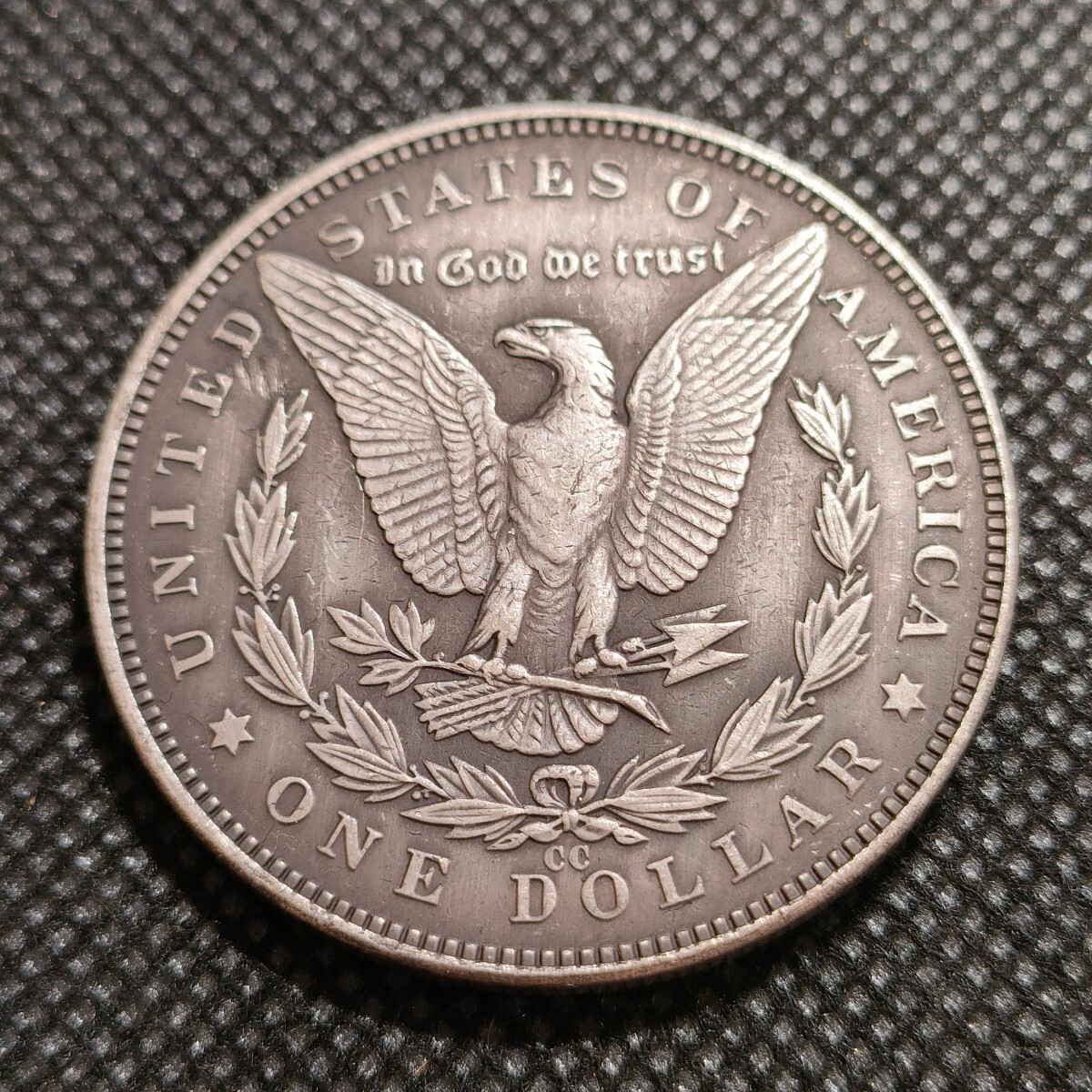 6624 アメリカ古銭 ルンペン 約38mm イーグル チャレンジコイン ゴルフマーカー コイン アンティーク ホーボーの画像2