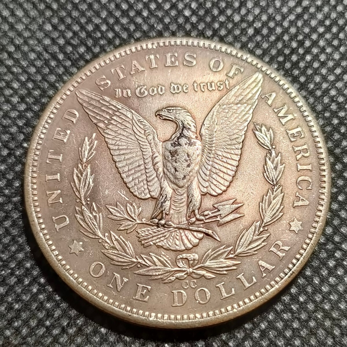 6714 アメリカ古銭 ルンペン 約38mm イーグル チャレンジコイン ゴルフマーカー コイン アンティーク ホーボーの画像2