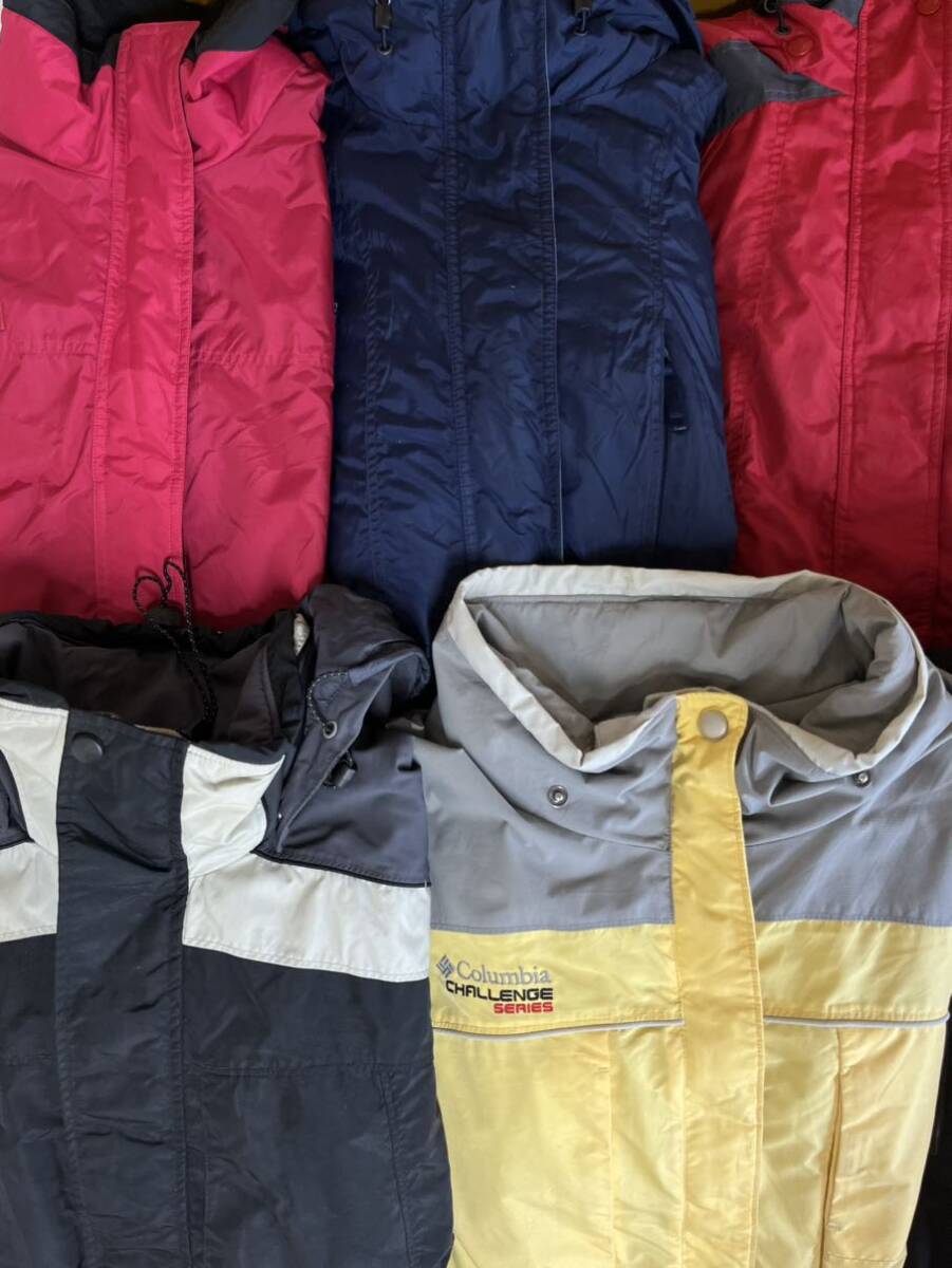 USA old clothes . Colombia nylon jacket 9 pieces set set sale 1 jpy start . sale America old clothes Columbia outdoor outer 