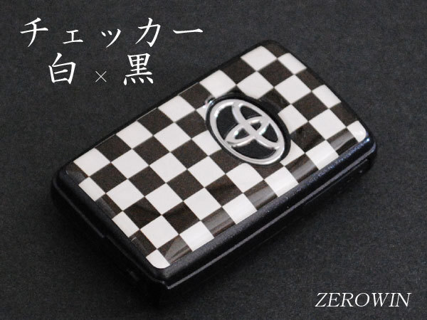 送料無料■ZEROWINスマートキーシートT02ヴァンガードA#A30系_チェッカー黒白