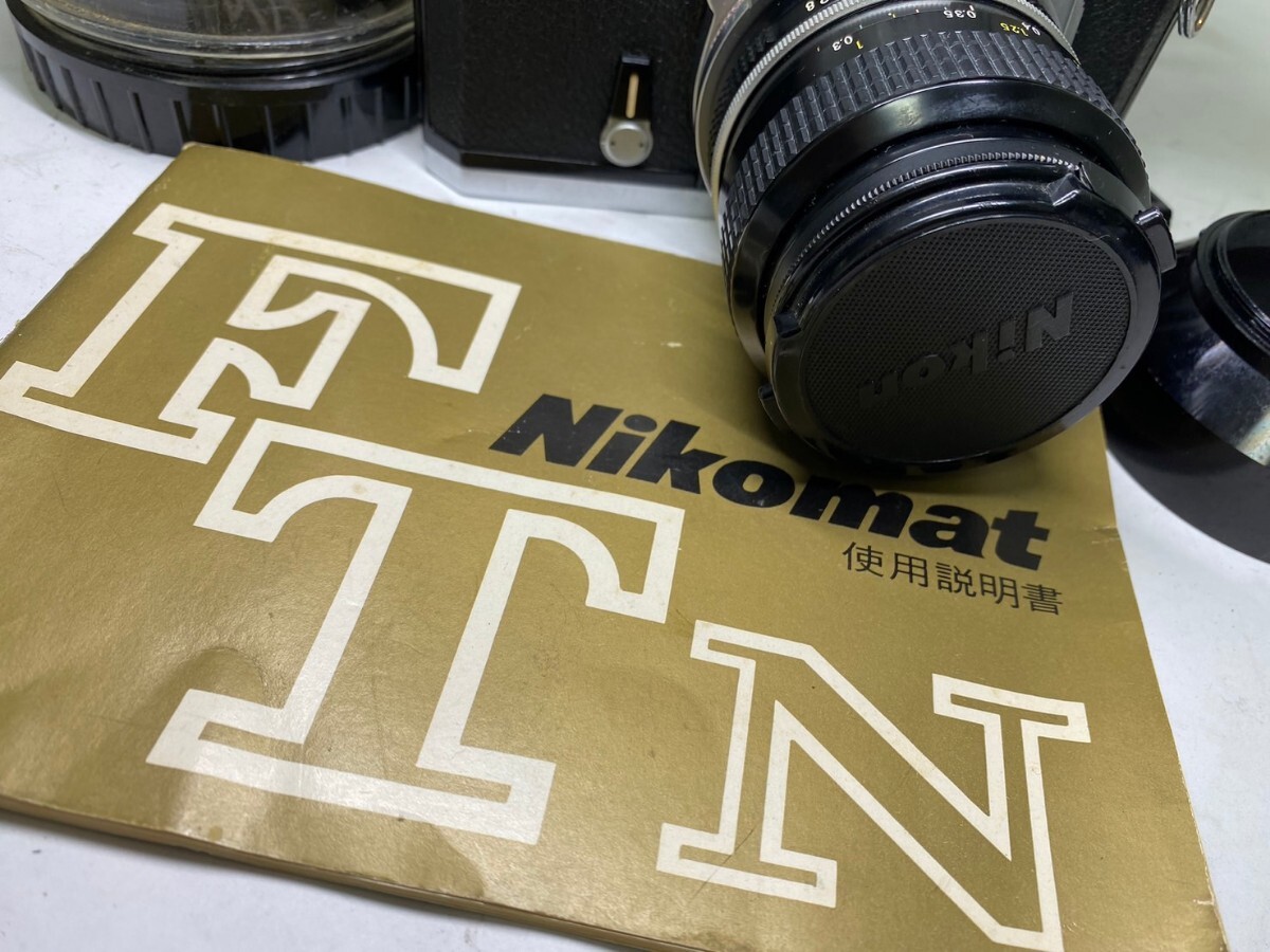 G守口 Nikonフィルムカメラ レンズ3点付ニコンFTN 中古品 Nikomatの画像2