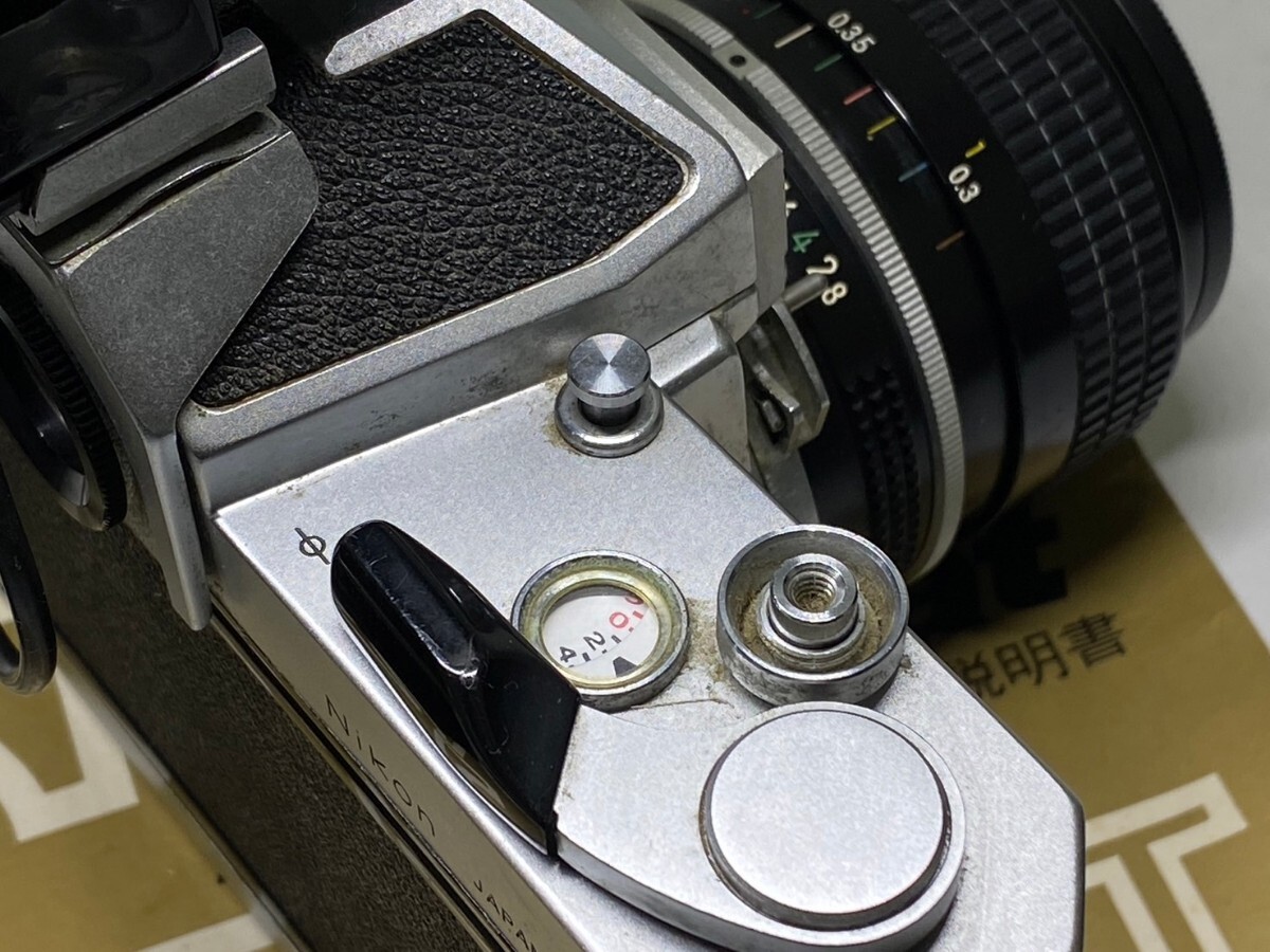 G守口 Nikonフィルムカメラ レンズ3点付ニコンFTN 中古品 Nikomatの画像6