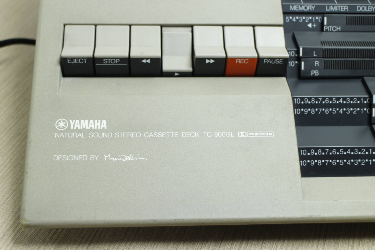M-XB-472 Yamaha TC-800GL ヤマハ カセットデッキ マリオ ベリーニ ヤマハ TC-800-GL 1976年昭和代 美品 レア完動品の画像5