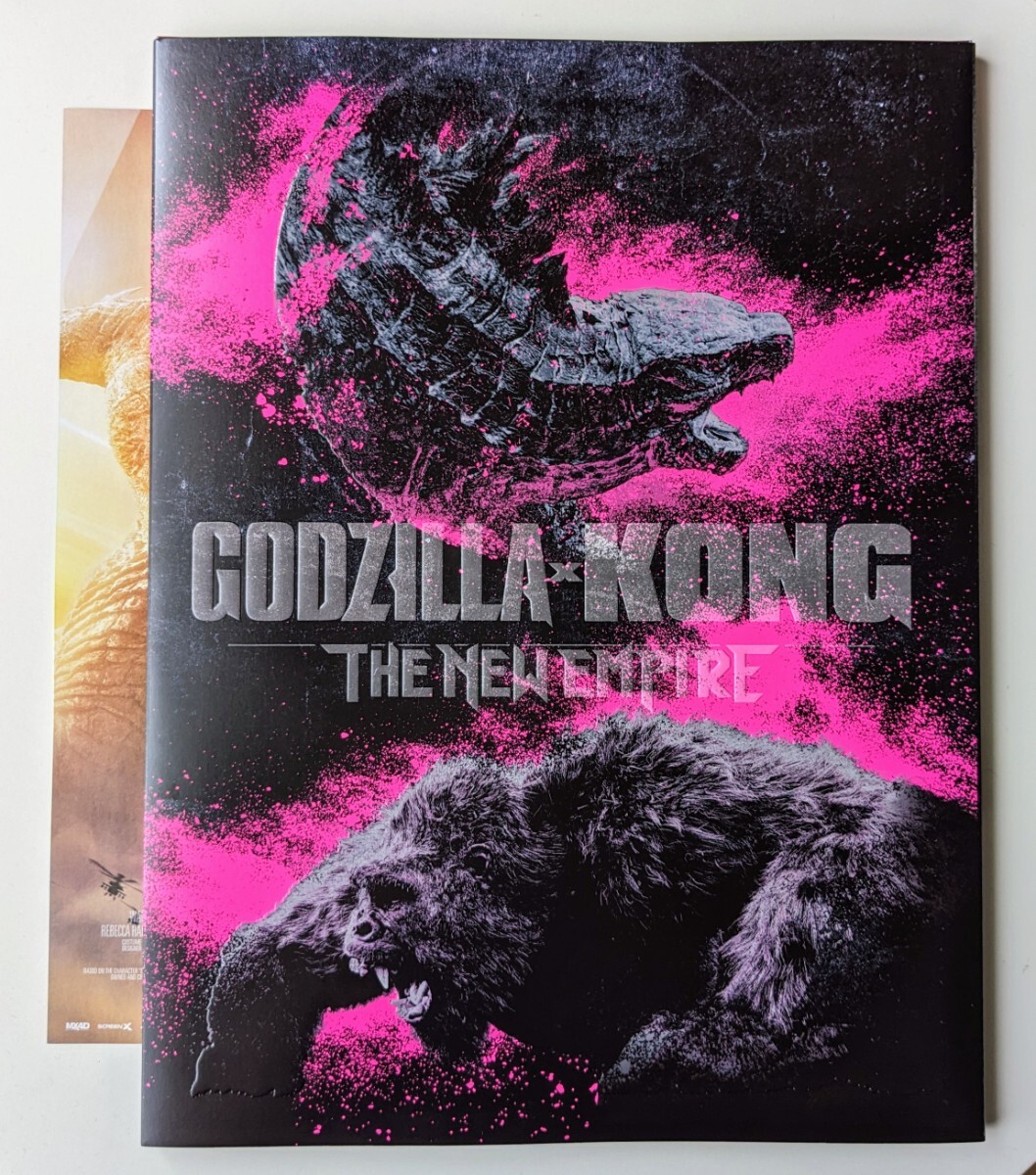 【未読品】ゴジラ×コング 新たなる帝国 初版限定 パンフレット フライヤー セット 豪華版 特製スリーブケース Godzilla Kong 2024の画像1