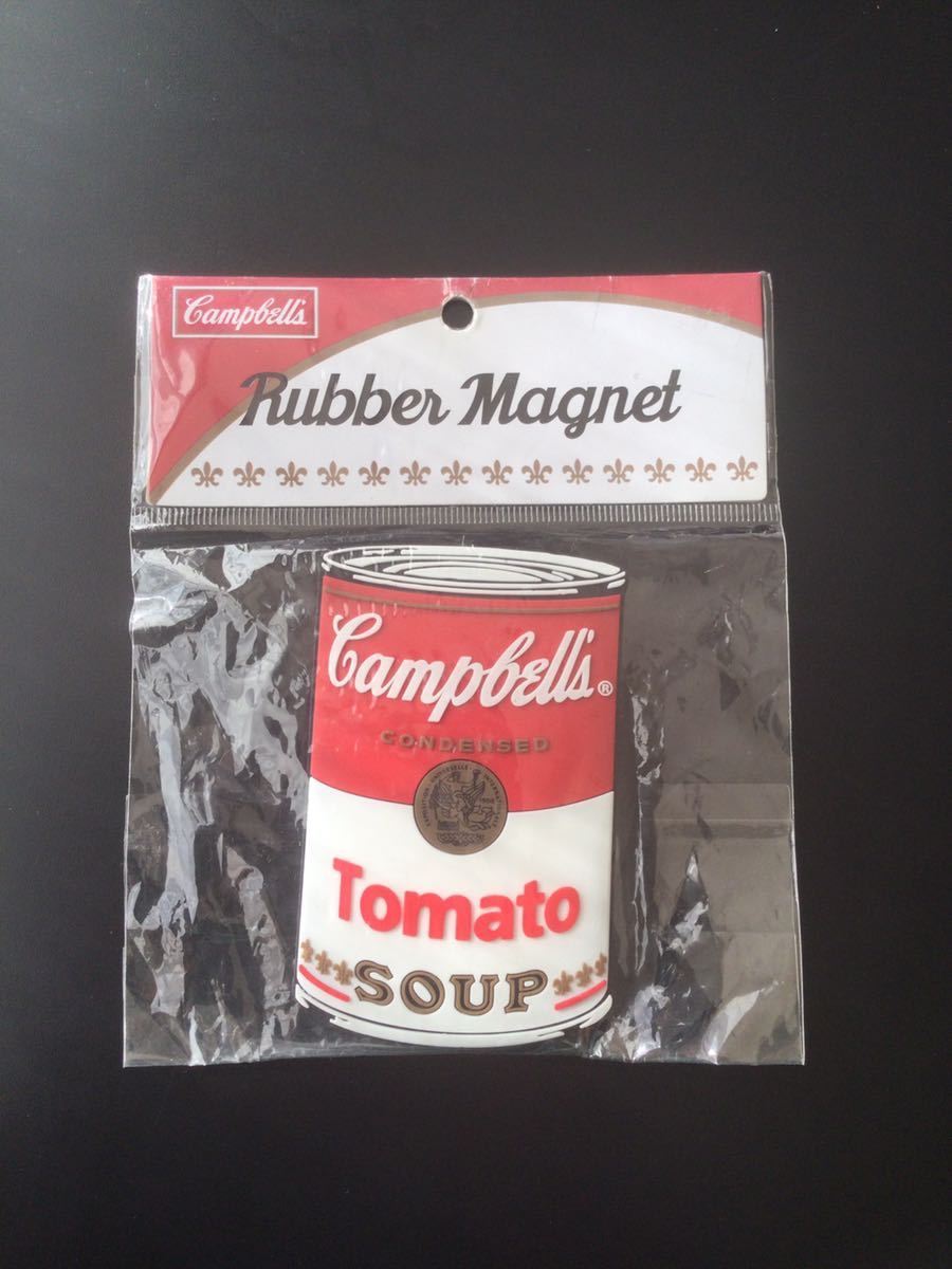 ●Campbell's(キャンベル トマトスープ)缶の形のマグネット/5.5×8.7cm/ラバー_画像1