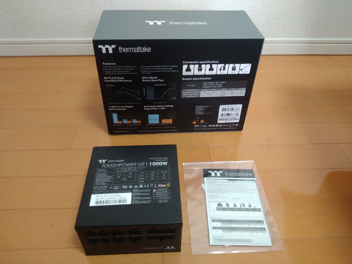 THERMALTAKE(サーマルテイク)　TOUGHPOWER GF1 1000W -GOLD-　PSTPD1000FNFAGJ1