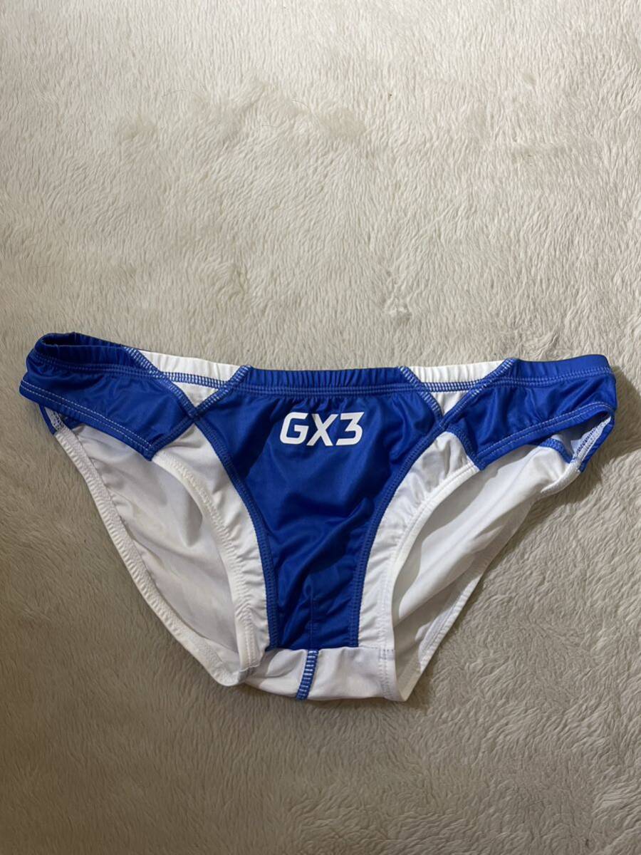 【新品未着用】GX3/ジーバイスリー ビキニブリーフ サイズ:XL 競パン風 ブルーの画像1