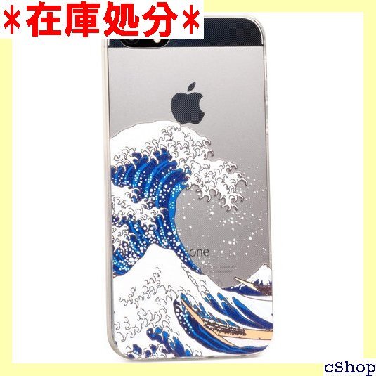 ZUKOU 葛飾 北斎 浮世絵 透明 スマホケース 和 第1世代 / iPhone 5s / iPhone 5 102_画像1