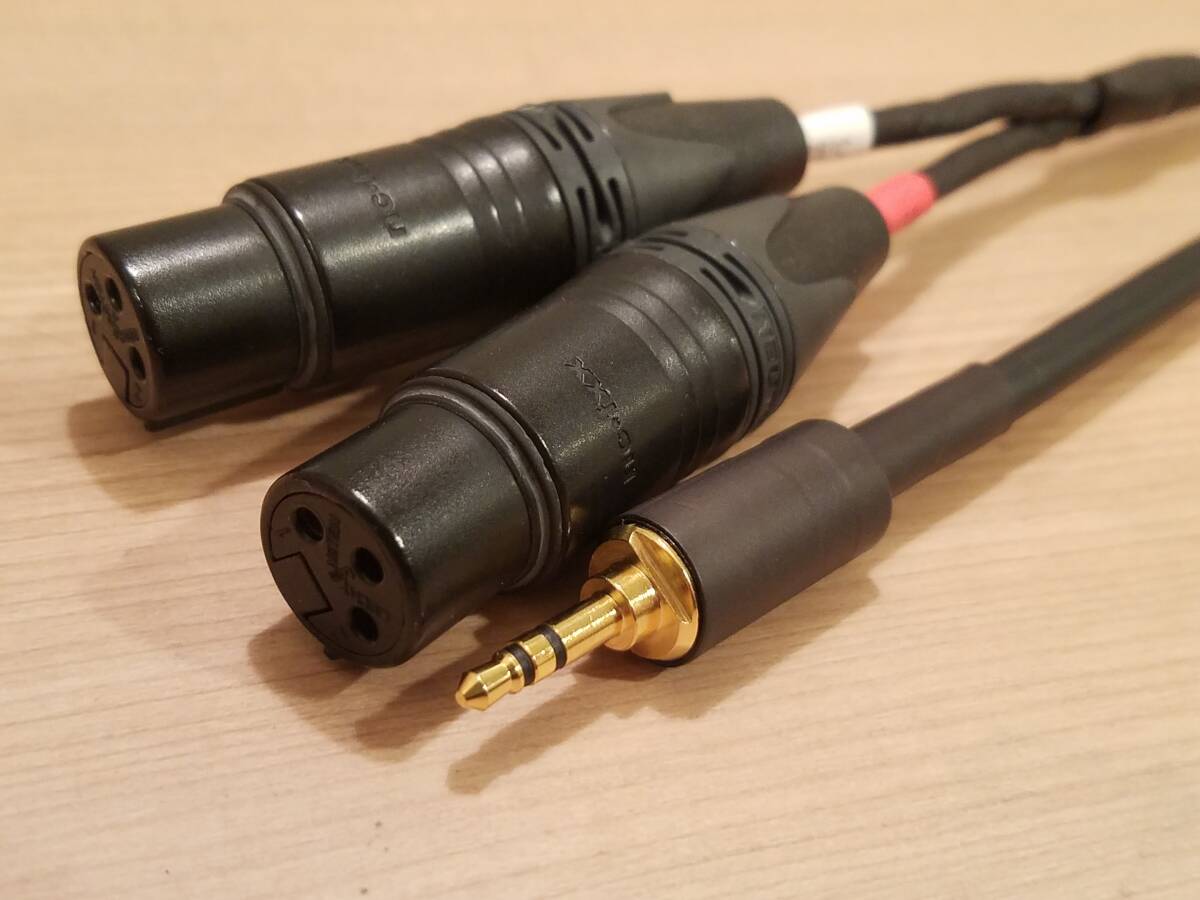 * MOGAMI 2534 XLR2 female - stereo Mini plug 3.5mm conversion cable 2m Y cable gilding NYS231BG-LL NC3FXX-B brand - length modification possible 