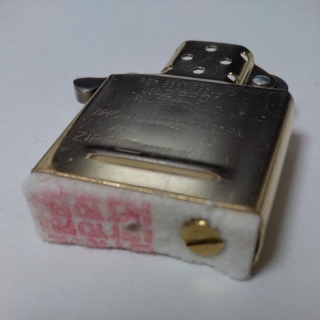 ZIPPO GOLD INSIDE UNIT 純正ゴールドインナー レギュラーサイズ 交換用 中身 インサイドユニット