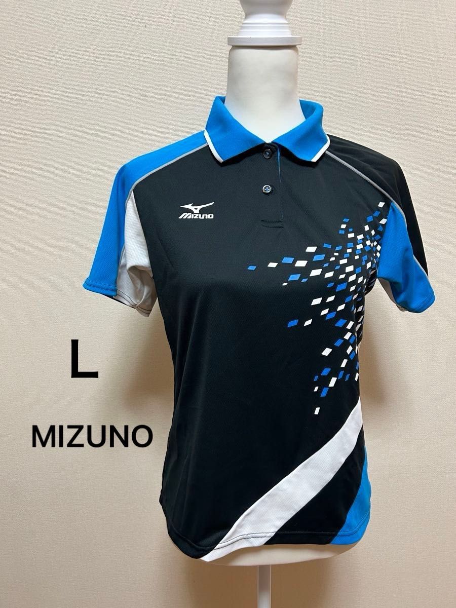 (ミズノ)MIZUNO テニスウエア ゲームシャツ ソフトテニス[レディース] 半袖Tシャツ ユニフォーム ポロシャツ Ｌサイズ