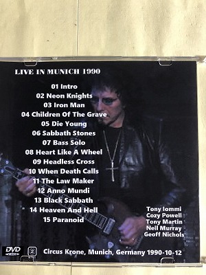 BLACK SABBATH DVD VIDEO LIVE IN MUNICH 1990 1枚組 同梱可能の画像2