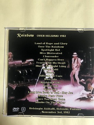 RAINBOW DVD VIDEO STRAIGHT BETWEEN FINLAND 1982 1枚組　同梱可能_画像2