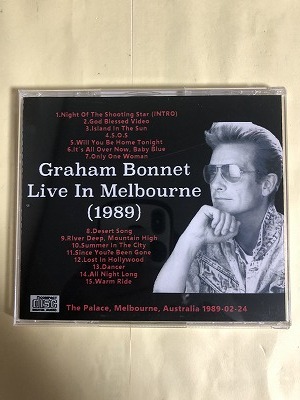 Graham Bonnet CD Live in Melbourne, AUS 1989 1 sheets set including in a package possibility 