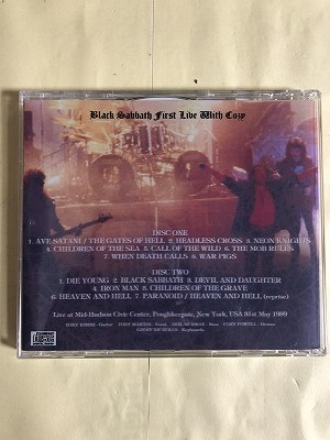 BLACK SABBATH CD FIRST LIVE WITH COZY 1989 2枚組　同梱可能_画像2