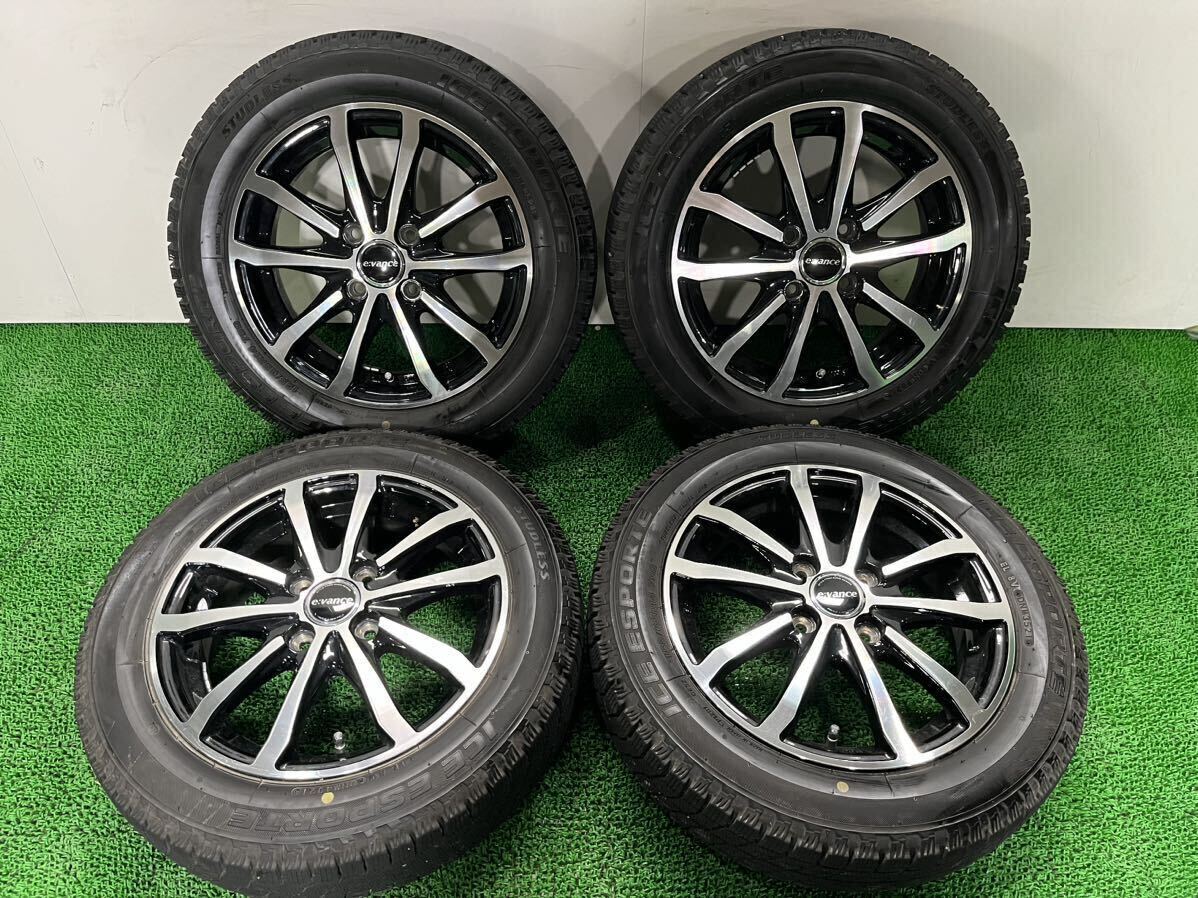 【管理番号 243-34】 TOPY E:VANCE HA1 14×4.5J +45 PCD 100-4H 155/65R14 ICE ESPORTE スタッドレス 2021年製 ウェイク タント 等_画像1