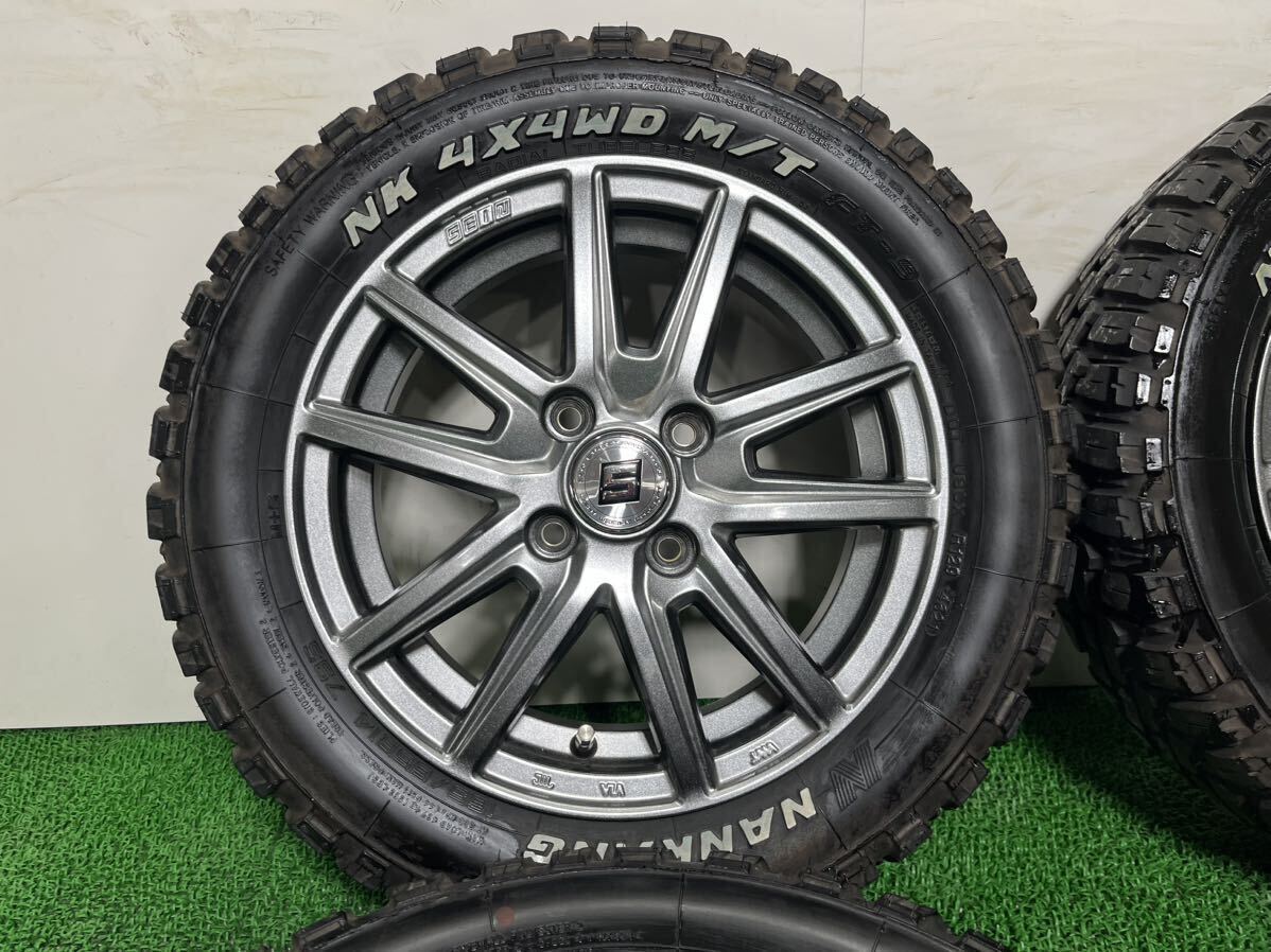 【管理番号 243-74】 SEIN 14×4.5J +45 PCD 100-4H 165/65R14 NANKANG 2021年製 TANK パッソ ルーミー インサイト ソリオ トール 等_画像2