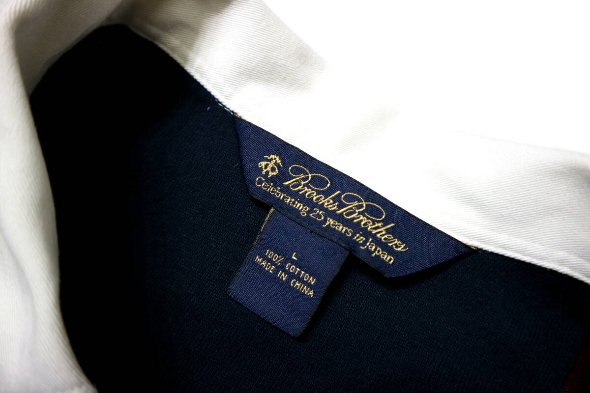 訳あり（保管焼け）/概ね美品！◆ブルックスブラザーズ 周年記念モデル ラガーシャツ◆LLサイズ相当（表記L：身長179-181センチ位）の画像8