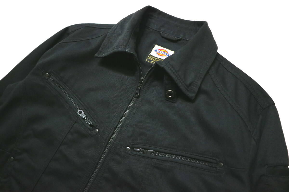 程度良好！◆Dickies ディッキーズ D-1080 65/35ポリ綿地 ツイル ワークジャケット◆Mサイズ(身長170-172センチ位）_画像3