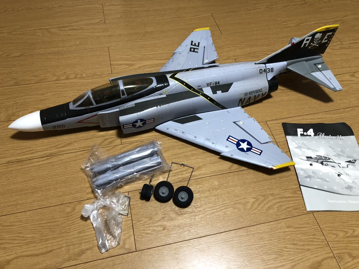 E-DO MODEL electric duct machine F-4 Phantom Ⅱ 64mmEDF mechanism attaching PNP 3 cell specification total length 1000mm wing width 628mm not yet airplane operation verification settled 