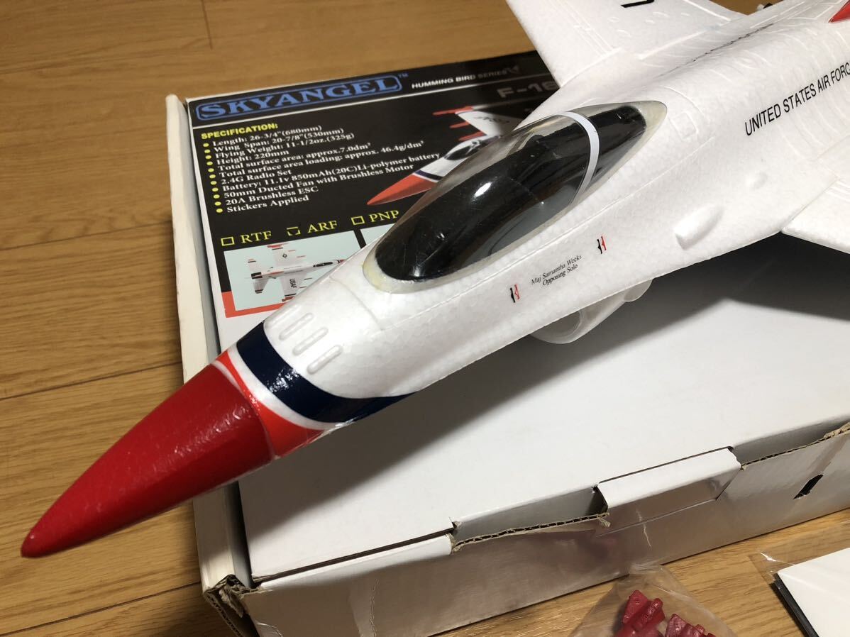 SKY ANGEL 電動ダクト機　F-16　50mmEDF メカ付きPNP 3セル仕様　翼幅530ｍｍ　未飛行機　動作確認済