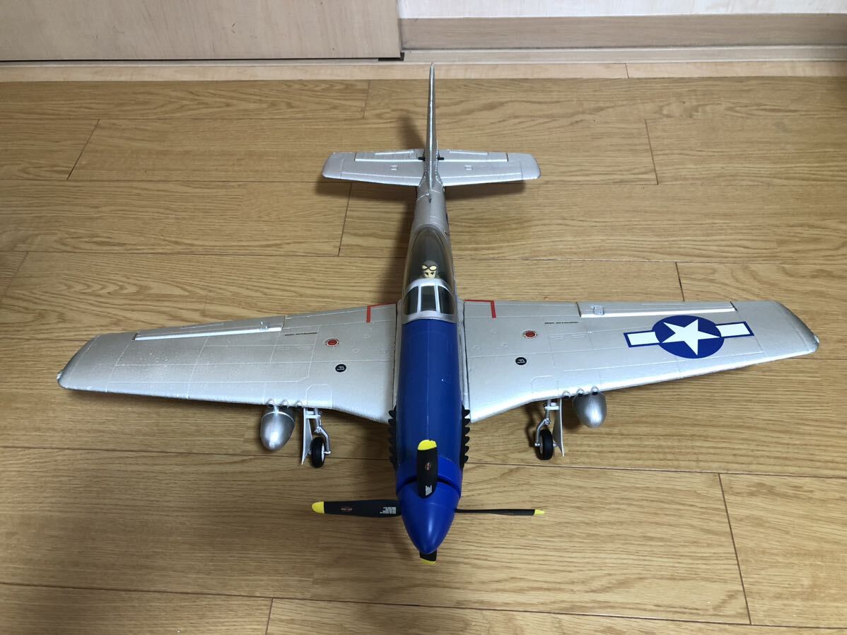 FMS 電動スケール機 800mmスパン P-51 マスタング PNP スケール脚　中古機 動作確認済_画像3