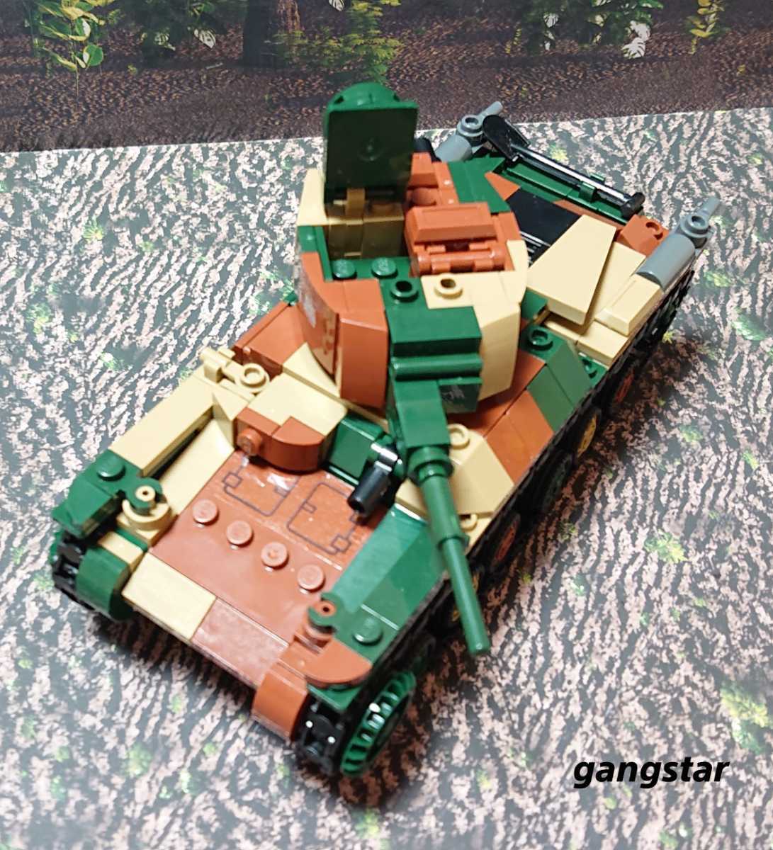 【国内発送 レゴ互換】日本軍 九七式中戦車 チハ ミリタリー ブロック 模型の画像9