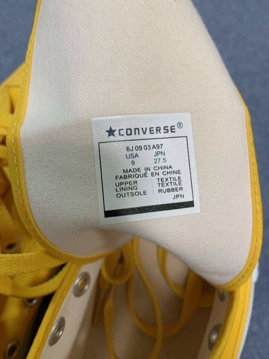 CONVERSE ALL STAR ハイカット（イエロー）の画像6