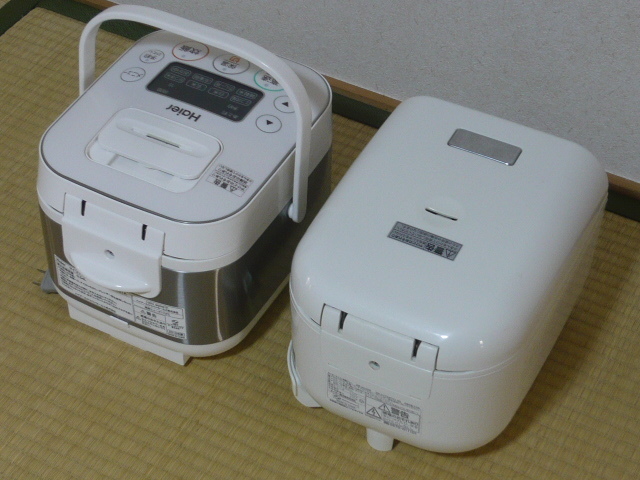 TIGER マイコンジャー炊飯器〈炊きたて〉JAJ-G550 ＋ ハイアール Haier JJ-M31A 3合炊きマイコン炊飯器の画像2