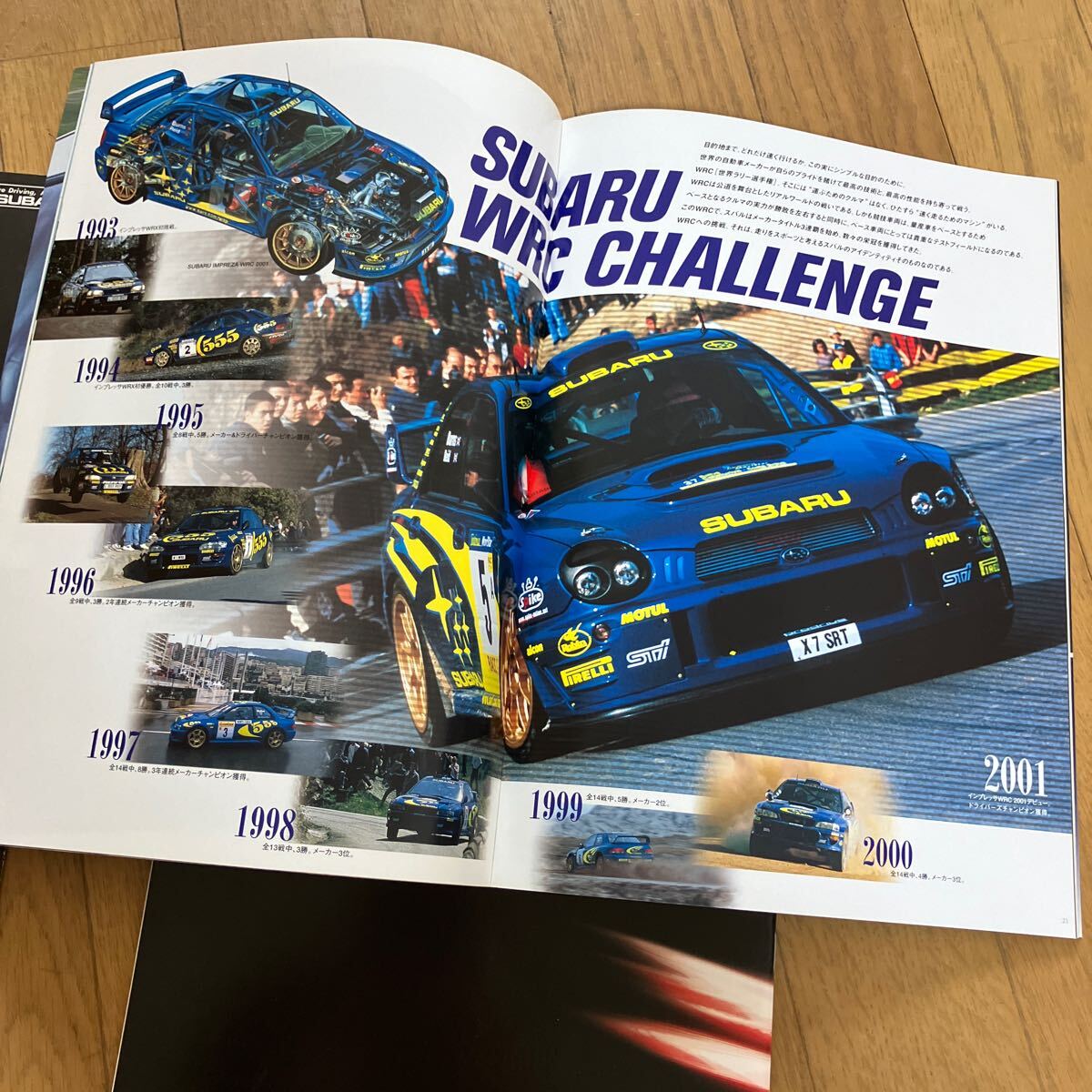 富士重工業　スバル 旧車カタログ インプレッサWRX 3冊セット　IMPREZA WRX typRAspecC_画像6