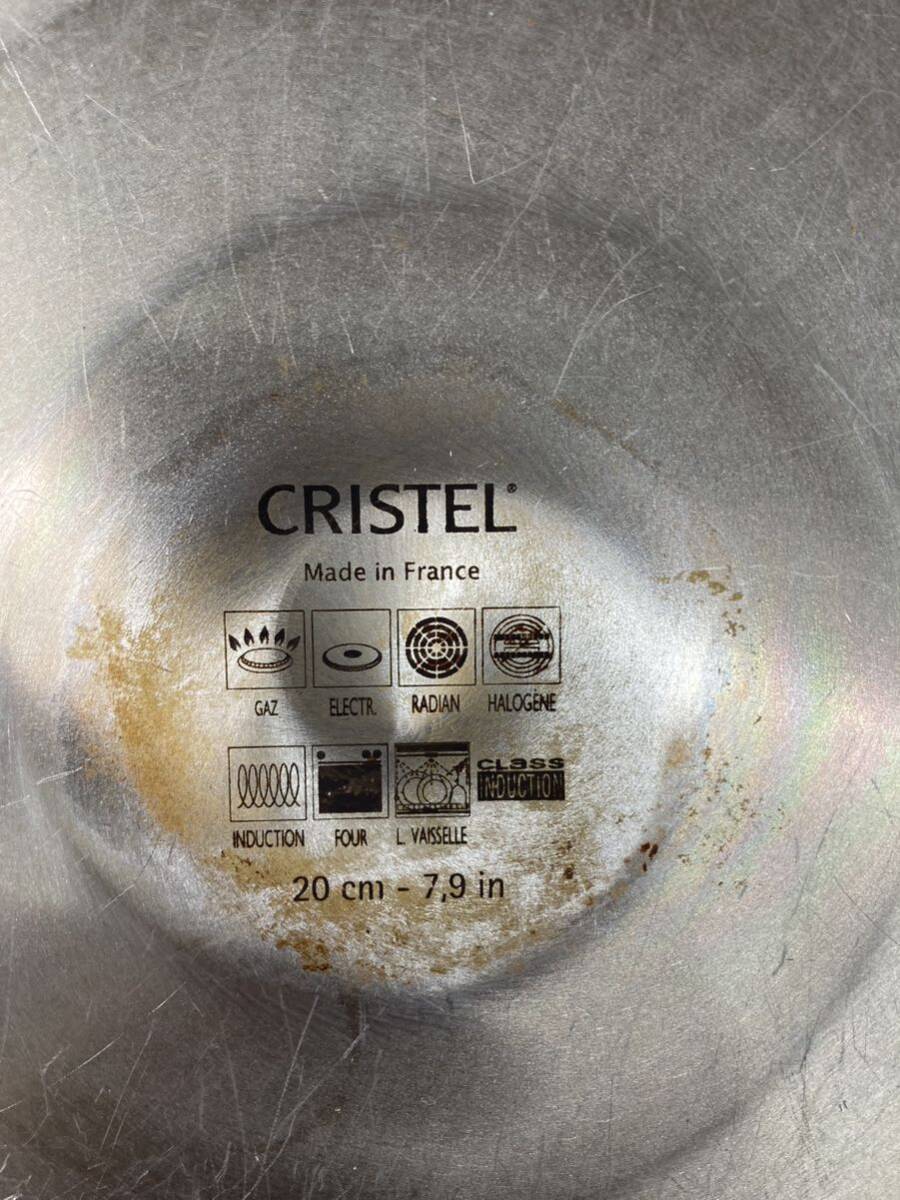 ★ CRISTEL クリステル 鍋 両手鍋 20cm-7.9in フランス製 調理器具 _画像6