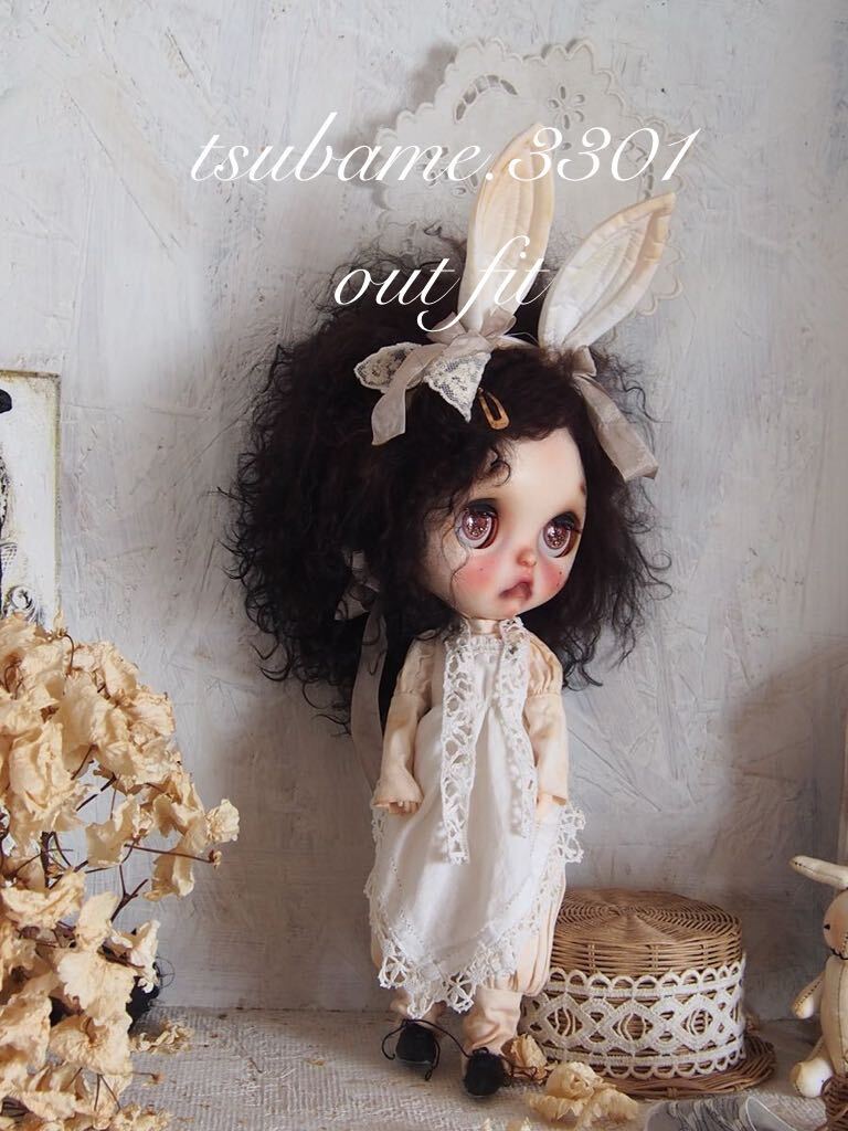 tsubame.3301 Blythe outfit アンティークレースたっぷりの春のコーディネート_画像1