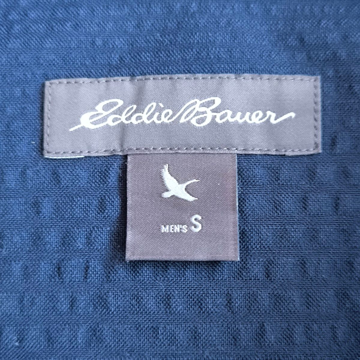 Eddie Bauer エディバウアー ネイビー ボタンダウン 半袖 シャツ　サイズS