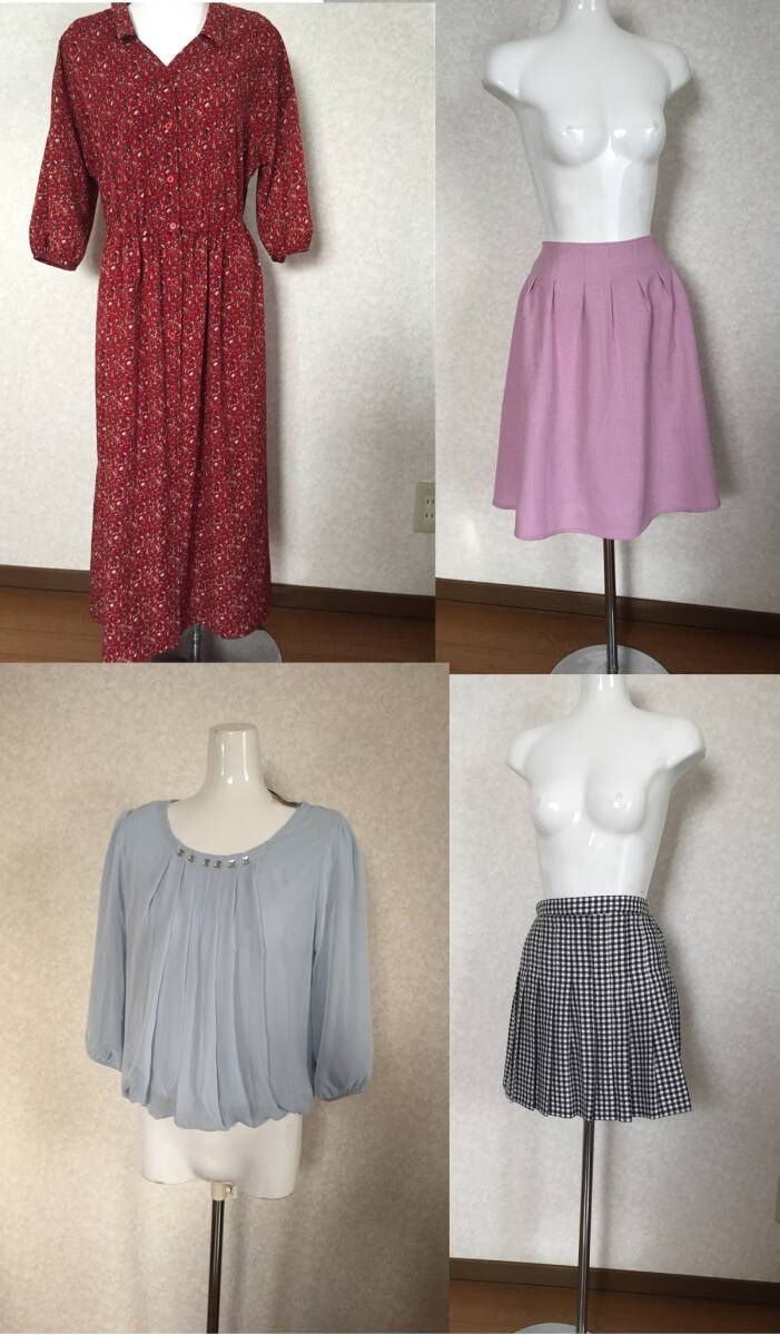 ① ２３着（新品２着）axes femmeユニクロ等 各ブランド レディース Ｍ～ＸＬ ３Ｌ 大きいサイズ セット まとめ 福袋 春夏 の画像2