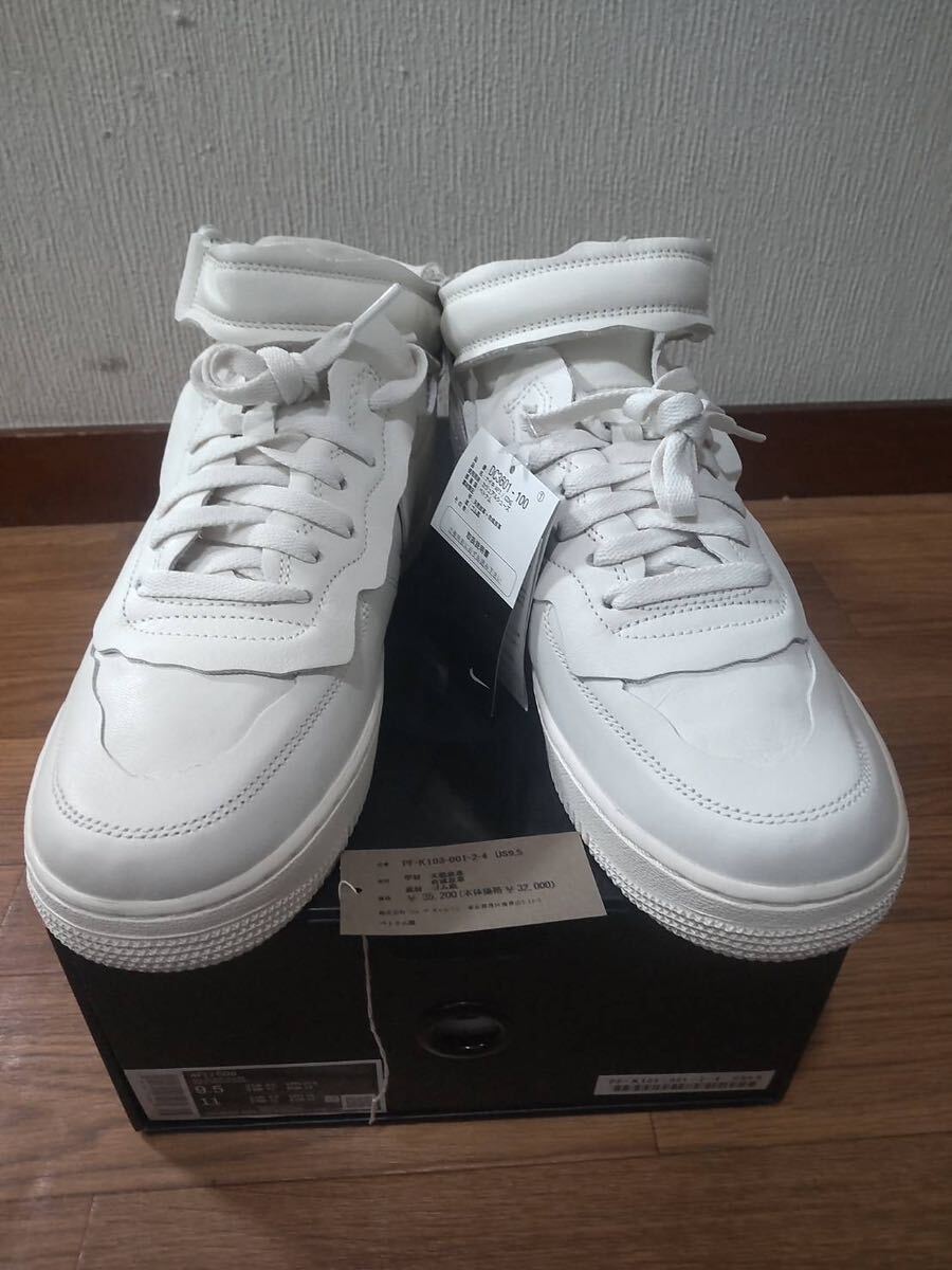 【未使用】COMME des GARCONS × Nike Air Force 1 Mid White ナイキ × コムデギャルソン エアフォース1 ミッド ホワイト メンズ27.5㎝_画像1