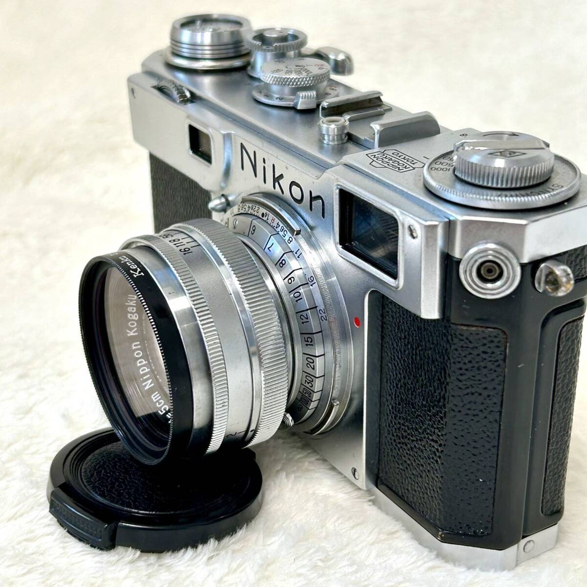 Nikon レンジファインダー フィルムカメラ ボディ　マニュアルフォーカス50mmオールドレンズ付　ニコン　NIKKOR sマウント_画像4