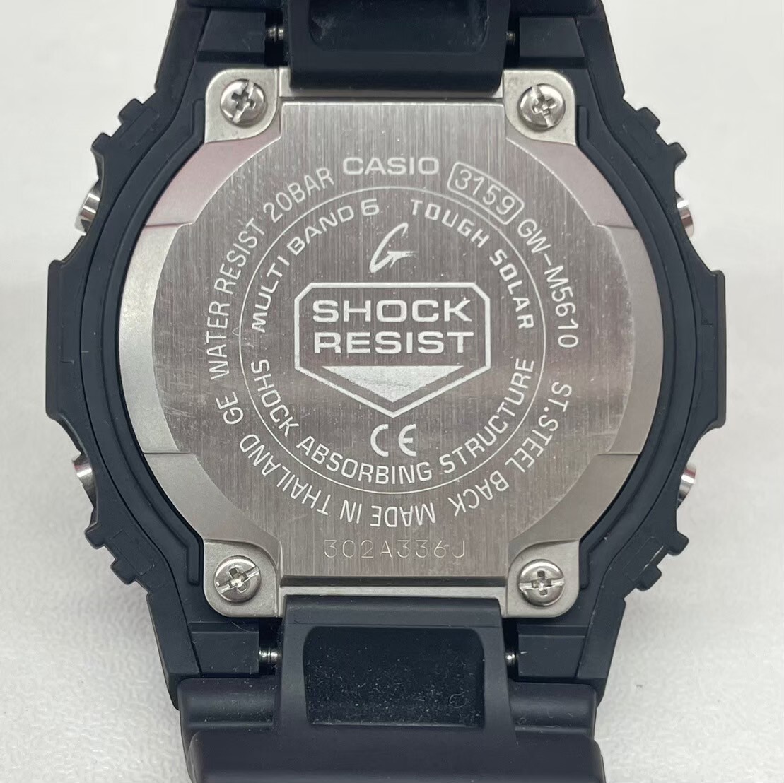 T230-C6-597 CASIO カシオ G-SHOCK Gショック GW-M5610 メンズ腕時計 タフソーラー 黒 ブラック PROTECTION 稼働_画像6