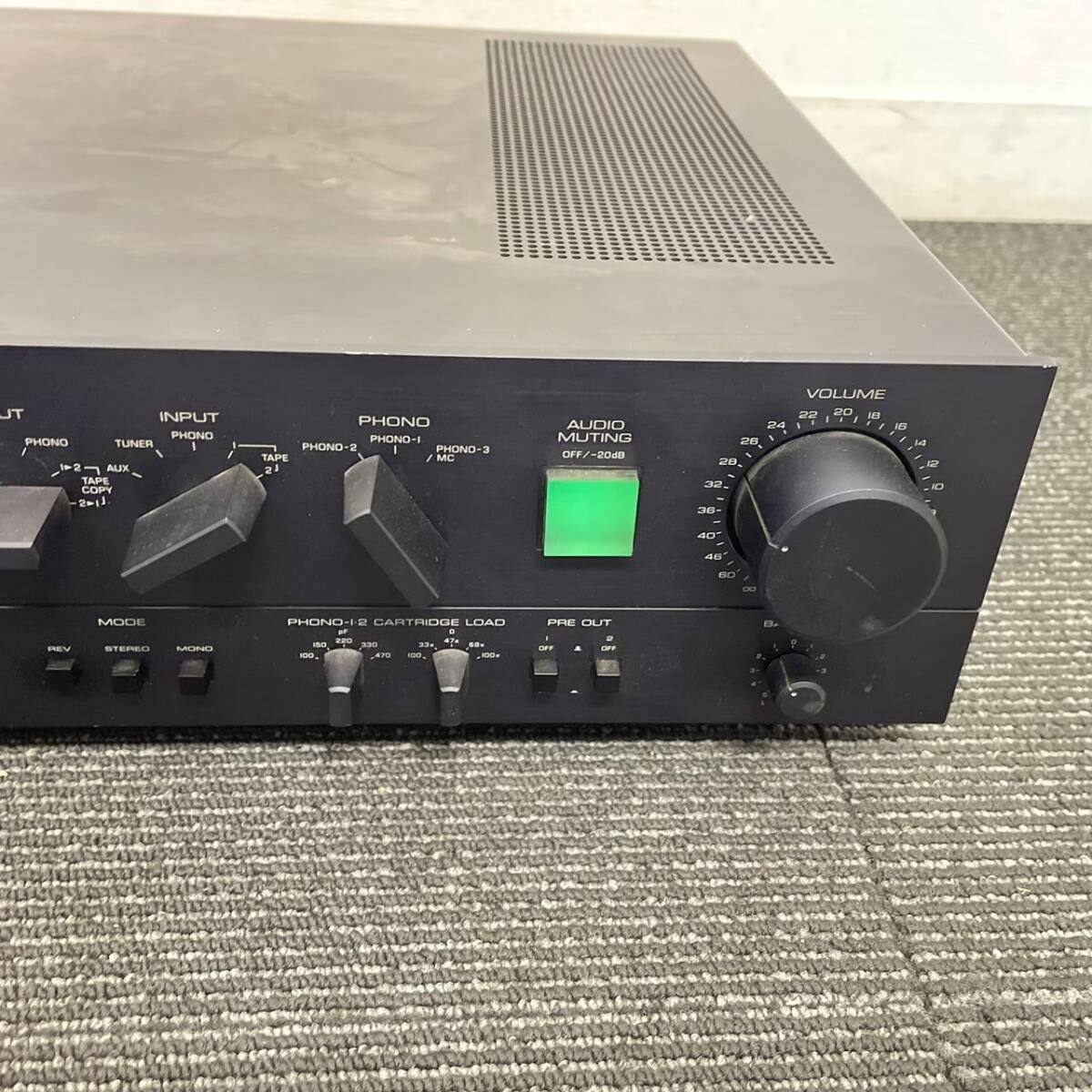 U423-K51-729 YAMAHA Natural Sound Stereo Amplifier NSシリーズ C-4 コントロールアンプ プリメインアンプ プリアンプ オーディオ 通電OKの画像7