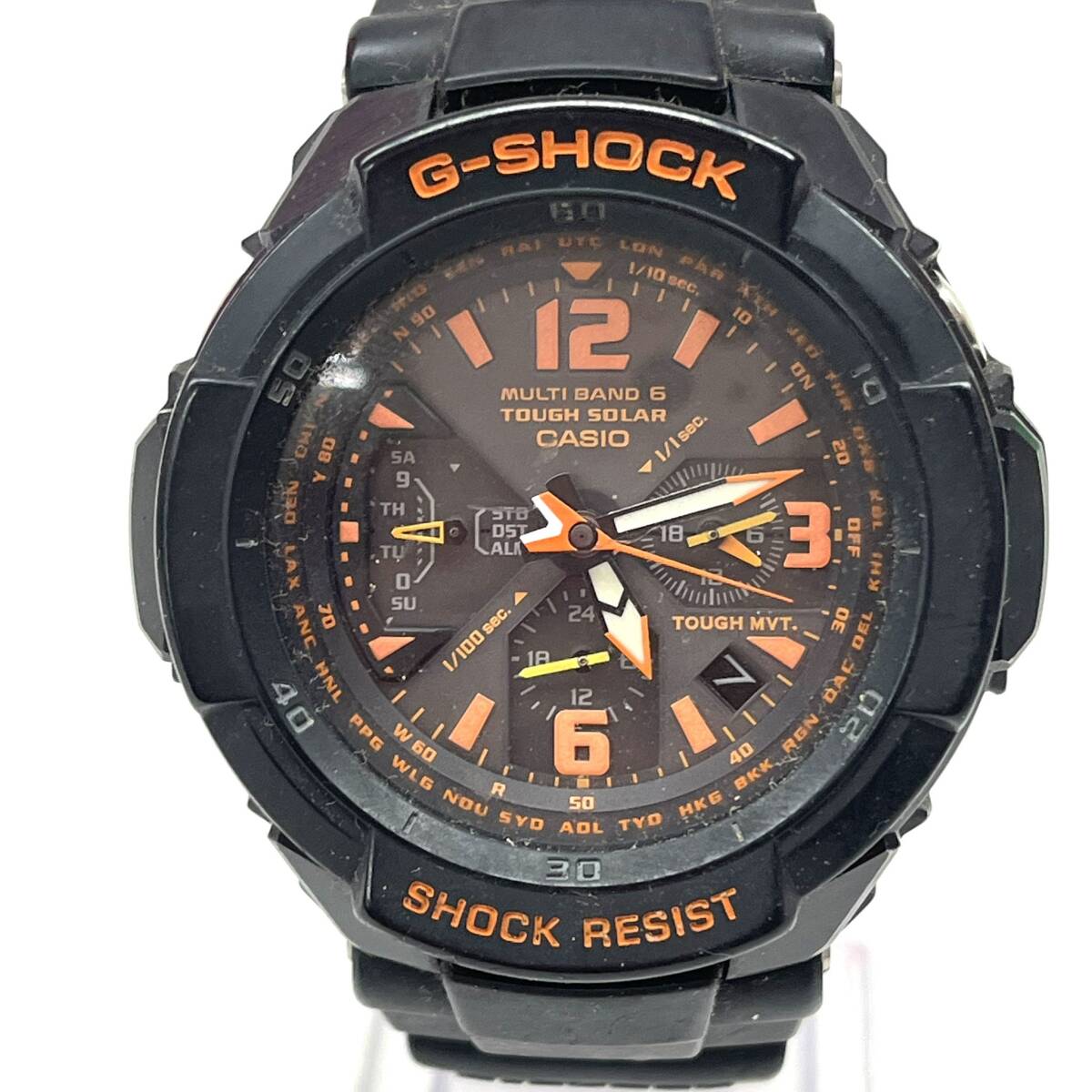 R127-K46-738 Casio Casio G-Shock G-Shock GW-3000B Sky Cock Pit Gravity Master Работает жесткие солнечные мужские часы