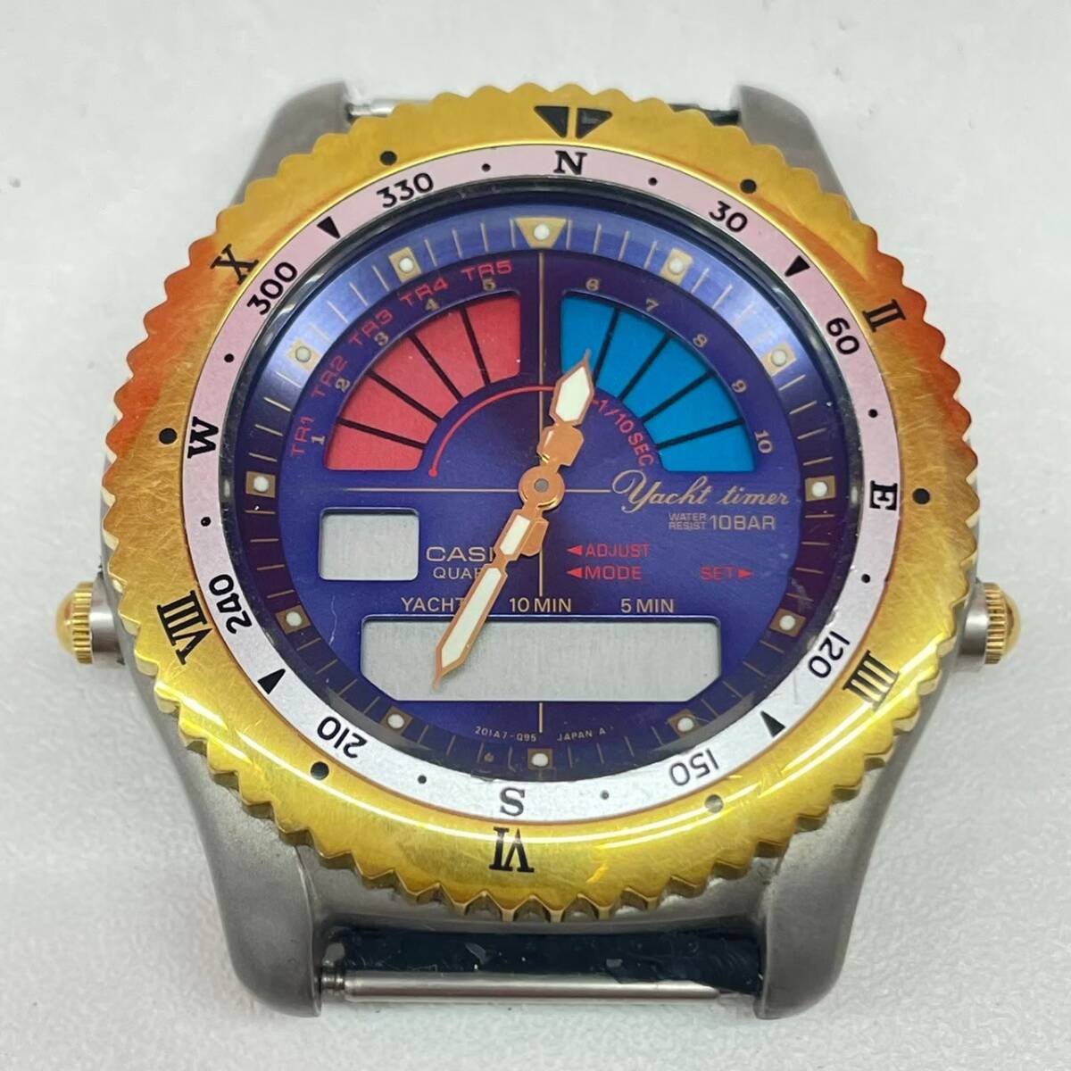 T247-C4-1153◎ CASIO カシオ AD-500 yacht timer ヨットタイマー クオーツ アナデジ メンズ腕時計