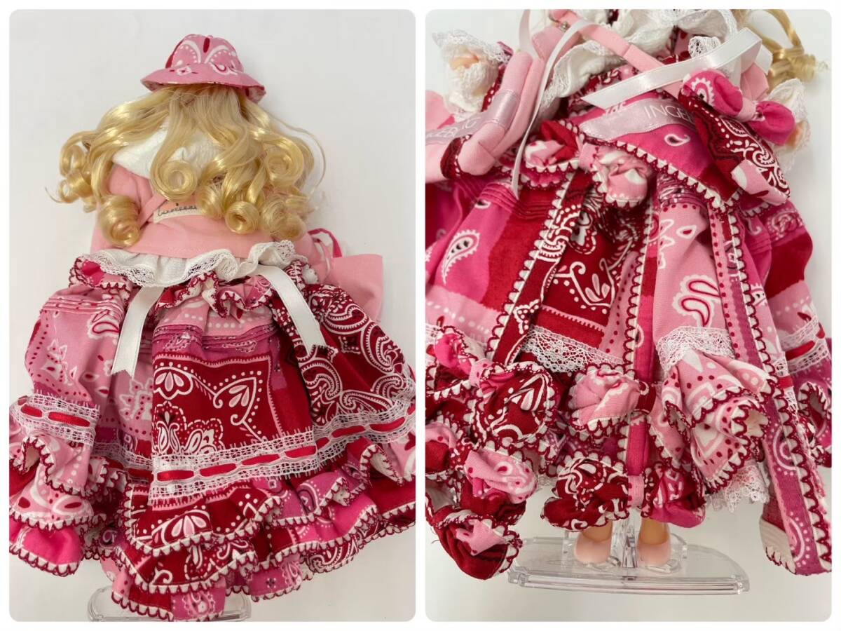 R262-O43-505 TAKARA タカラ マリーン リカちゃん 人形 ドール ドレス 5点セット 着せ替え 女の子 全身/約27cmの画像3