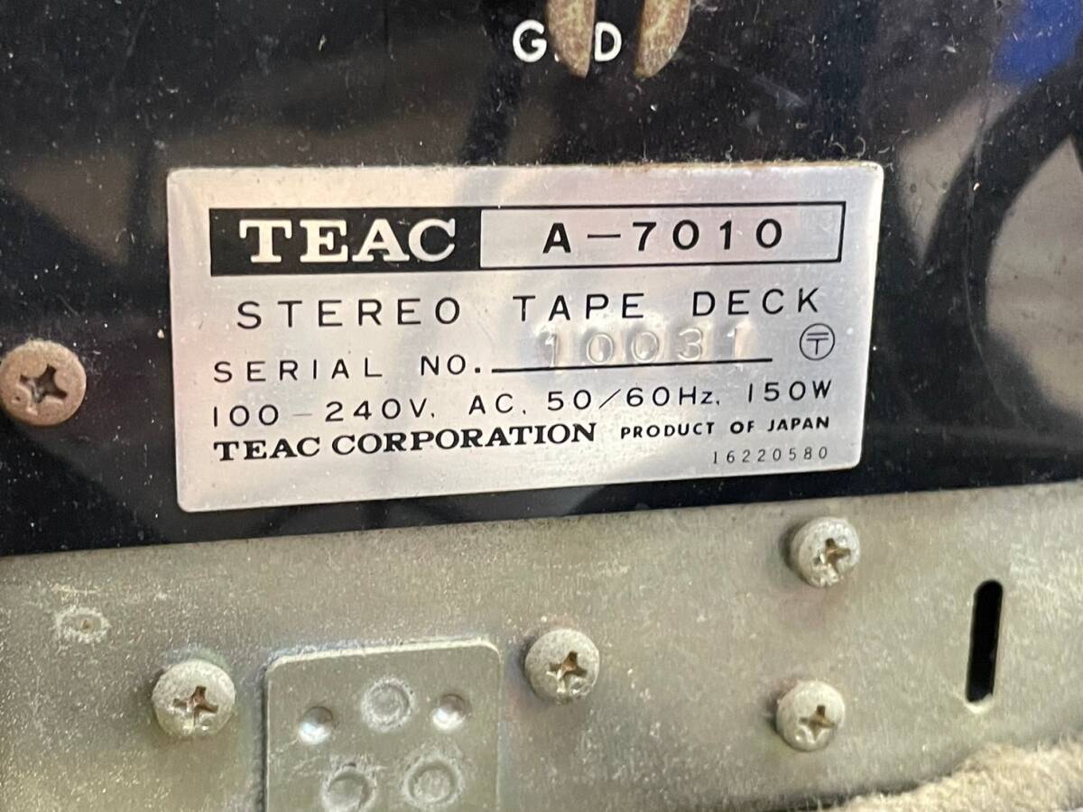 X209-K32-4150 TEAC ティアック A-7010 STEREO TAPE DECK オープンリールデッキ 通電確認OK