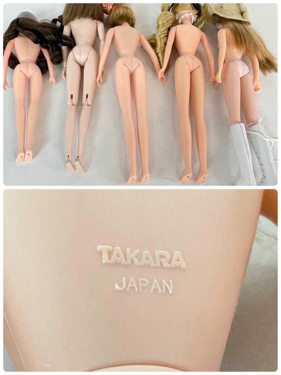 U411-O43-372 TAKARA タカラ リカちゃん キャッスル 着せ替え人形 5点セット 箱付き 人形 ドレス 女の子の画像8