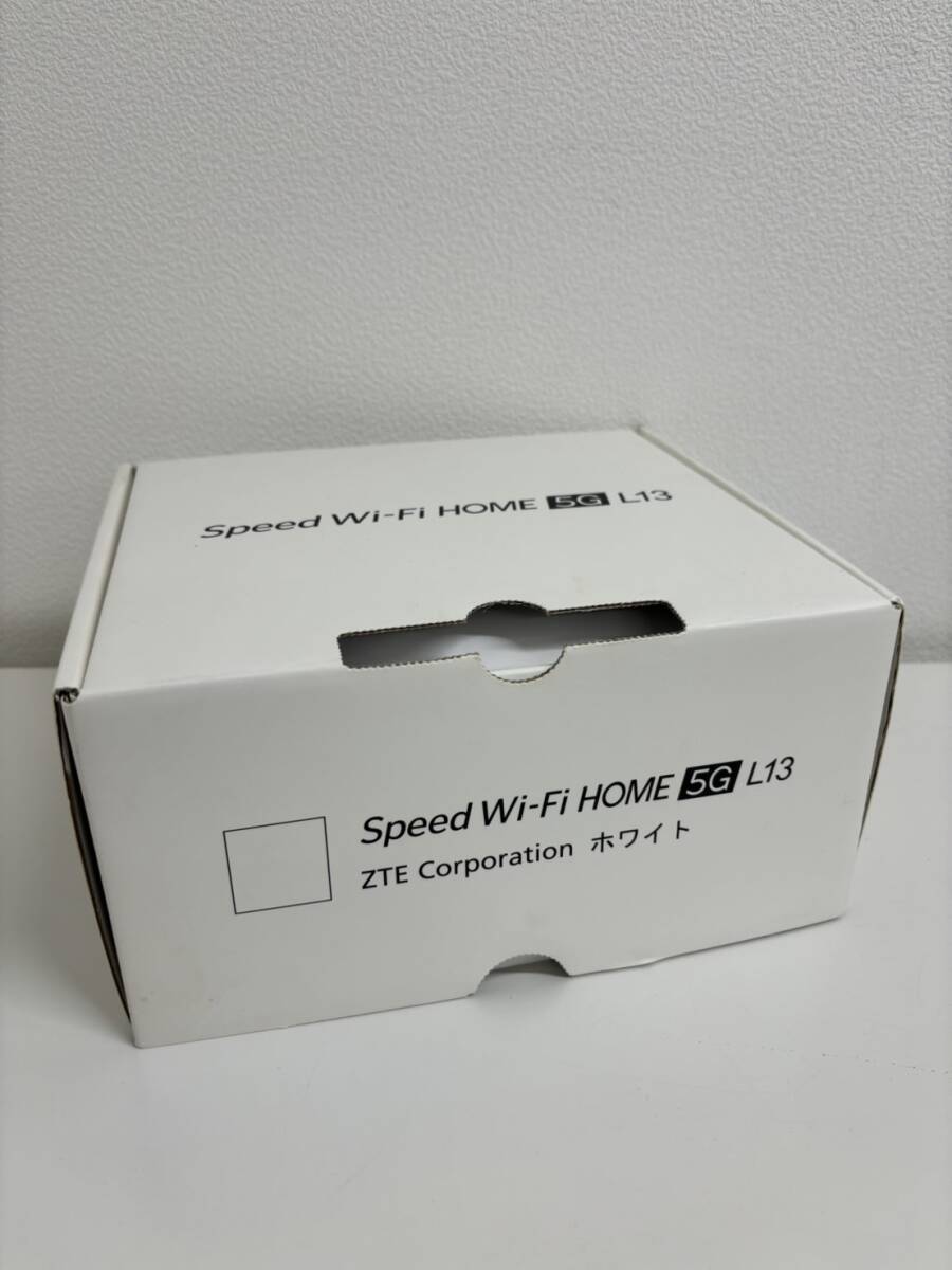 【BF-7974】【１円～】 KDDI SPEED WIFI HOME 5G IMEI判定〇 L13 ホワイト 箱 ZTE Corporation ZTR02 現状品 保管品の画像5