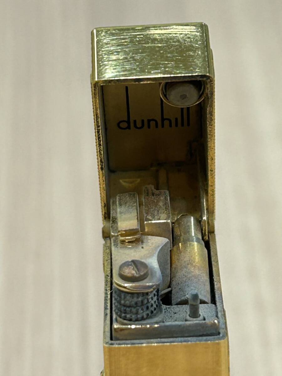 【JV7351】1円スタート dunhill ダンヒル ライター ゴールド RL8400N 27957 SWISSMADE 石あり 喫煙具 動作未確認 ジャンク 保管品