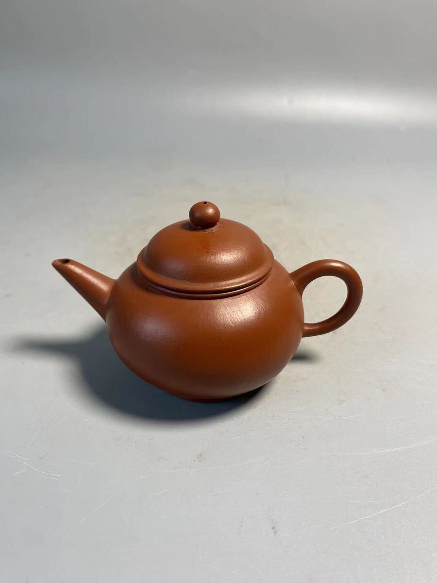 旧家蔵出 朱泥 福記 陶磁器 急須 紫泥 白泥 時代物 茶壷 煎茶道具 中国宜興 紫砂 中国美術 中国古玩 中国茶器の画像1